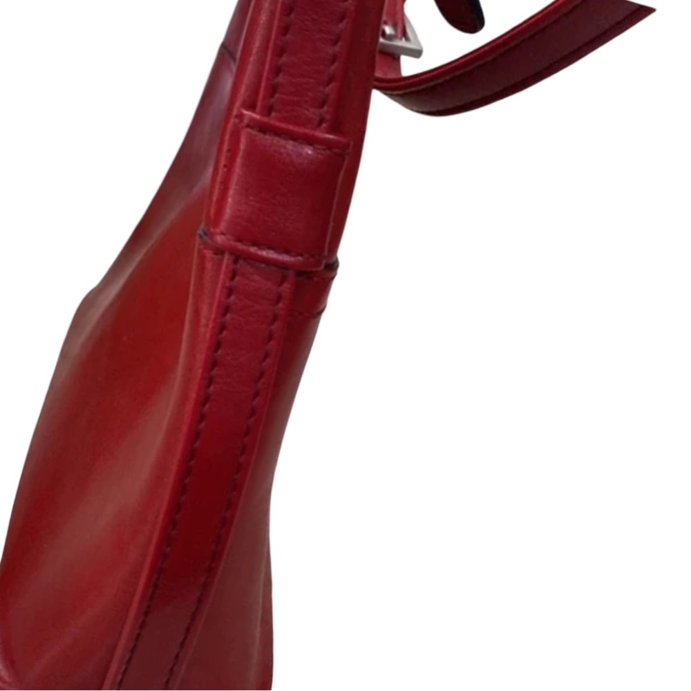 🍓Kenneth Cole Reaction Y2K Leather Shoulder Bag in Strawberry - Picture 3 of 6